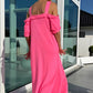 💞Lässiges Maxikleid mit offenen Schultern für Damen