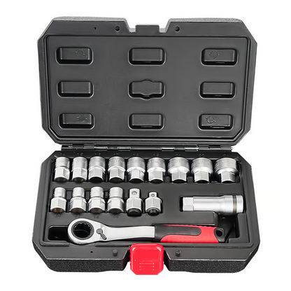 ✨🔥17-teiliges Durchsteck-Stecknuss-Set🔧
