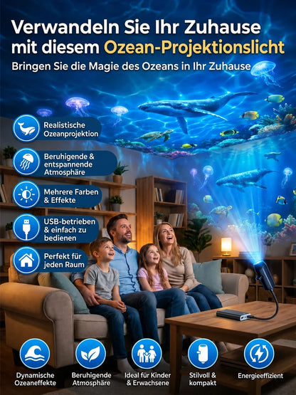 💫 USB-Lampe mit Sternenhimmel-Projektion – 13 austauschbare Filmplatten & flexibler Hals – perfekt für das Schlafzimmer ✨