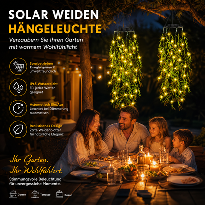 🔥 Heute -50 %! 🌿 Solar-Efeu-Lichterkette – wetterfest mit 8 Lichtmodi für Garten, Balkon & Terrasse