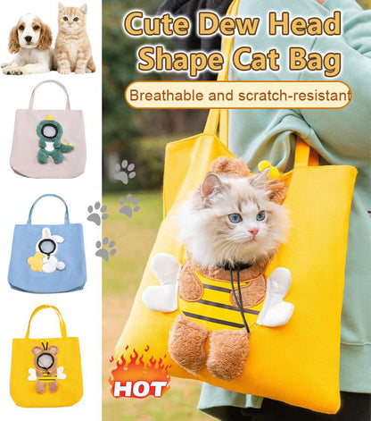 Niedliche Katzentasche in Form eines Tautropfens – Transporttasche für Haustiere🐈👜