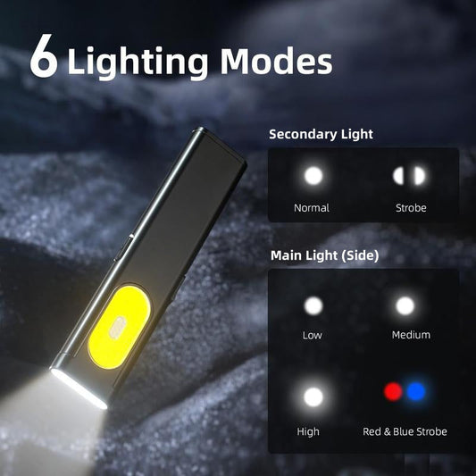 🔦470 Lumen EDC Taschenlampe im Slim-Design – Kompakt, leistungsstark & immer griffbereit!