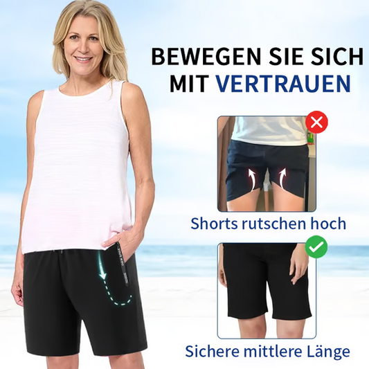 🎉⏳LETZTER TAG DES SALE – 60 % RABATT !!📢🔥Schnelltrocknende Stretch-Shorts aus Eisseide