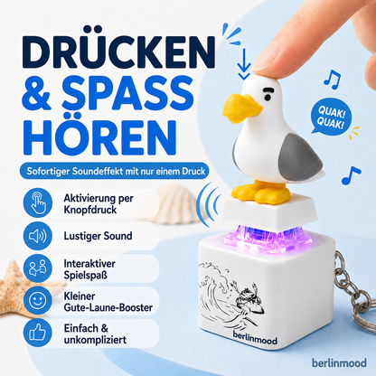 „Mine Little Bird“ – sprachgesteuerter, leuchtender elektronischer Schlüsselanhänger: Kreativer Schlüsselanhänger in Entenform, der beim Drücken Geräusche macht