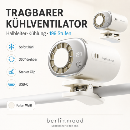 Tragbarer Halbleiter-Lüfter mit Clip