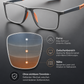 🕶️ Sportliche, ultraleichte Gleitsichtbrille: Blaulichtfilter und Gläser für Nah- und Fernsicht – bequem für den täglichen Gebrauch!