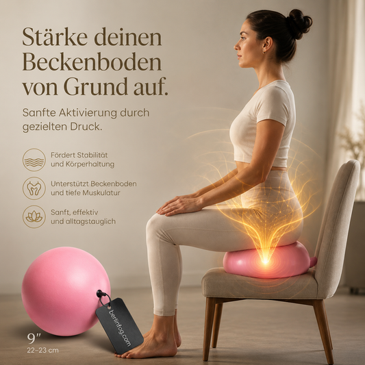 📢📢50 % Rabatt !!🧘‍♀️9-Zoll-Anti-Burst-Pilatesball mit Pumpe