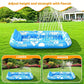 💦Aufblasbare Pool-Sonnenliege – mit automatischer Sprühkühlung. Abnehmbares Kissen, Getränkehalter und Sicherheitsgriffe. Geeignet für 2 Erwachsene (bis 159 kg). Ideal für Garten oder Strand! 🏖️🌞