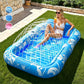 💦Aufblasbare Pool-Sonnenliege – mit automatischer Sprühkühlung. Abnehmbares Kissen, Getränkehalter und Sicherheitsgriffe. Geeignet für 2 Erwachsene (bis 159 kg). Ideal für Garten oder Strand! 🏖️🌞