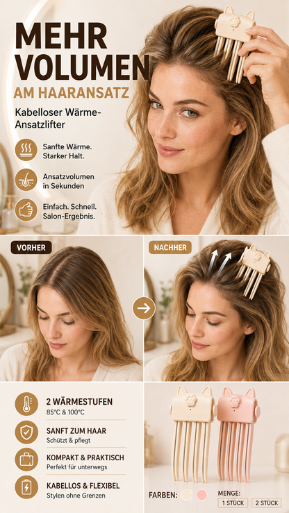 🔥 50 % RABATT – Volumen-Clip für Haarwurzeln – Sofortiges Volumen ohne Hitze, keine Abdrücke, leicht & bequem -Gcom
