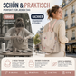 Rucksack aus wasserfestem Oxford-Stoff mit Blumenstickerei