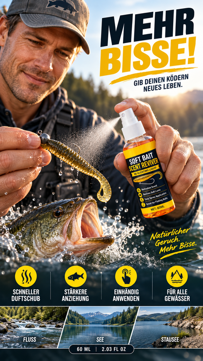 🐟 Die Fische beißen nicht an? Mit diesem Duftspray werden Ihre Weichköder unwiderstehlich-Gcom!