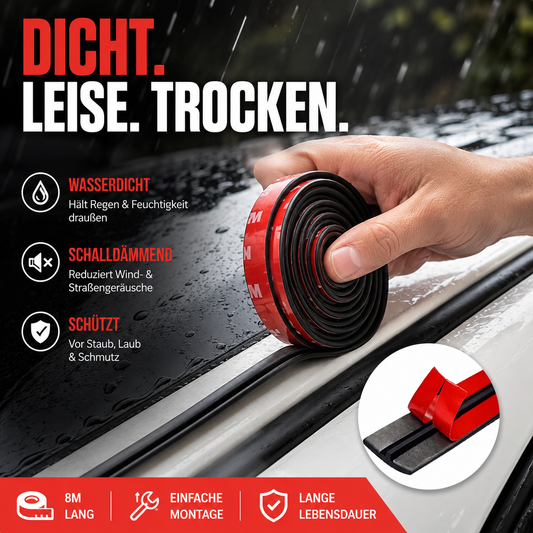 Universelles Dichtungsband für Autos, wasserdicht und schalldämmend (8 m / 315 Zoll)