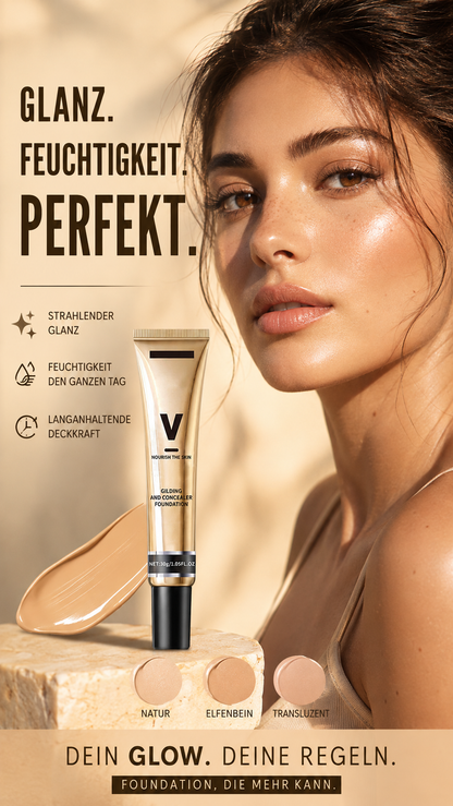 Glitter Feuchtigkeitsspendender Concealer – Flüssige Foundation