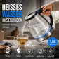 🔥 Heute -50 %! 💧 Glas-Wasserkocher mit LED-Beleuchtung