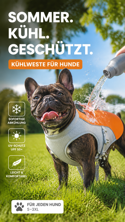 🔥 Letzter Tag -50% ❄️🐾 Kühlweste für Hunde im Sommer