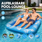 💦Aufblasbare Pool-Sonnenliege – mit automatischer Sprühkühlung. Abnehmbares Kissen, Getränkehalter und Sicherheitsgriffe. Geeignet für 2 Erwachsene (bis 159 kg). Ideal für Garten oder Strand! 🏖️🌞