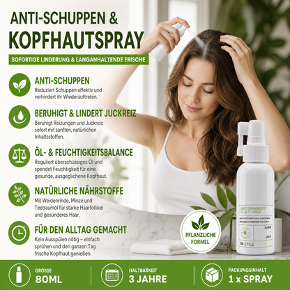 Anti-Schuppen-Kopfhautspray gegen Juckreiz