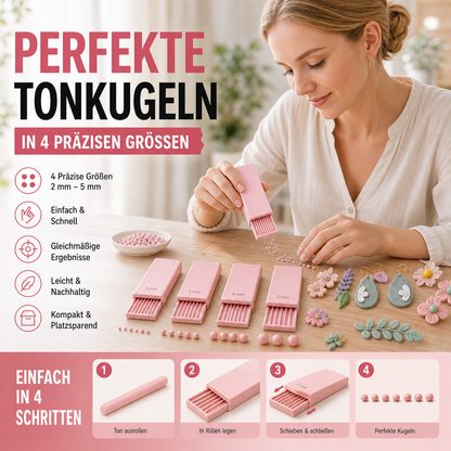 🔥 Heute -50 %! 🎨 3D Mini-Kugelformer-Set für Knete & Modelliermasse