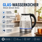 🔥 Heute -50 %! 💧 Glas-Wasserkocher mit LED-Beleuchtung