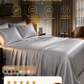 🛏️ Unifarbenes Satin-Spannbettlaken | Haar- & hautfreundlich | Temperaturausgleichend | Langlebig & maschinenwaschbar