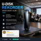 🚗50 % Rabatt🔒 Verschlüsselter USB-Diktierrekorder | Dateiverschlüsselung · Rauschunterdrückung für klare Aufnahmen · Aufnahme auf Knopfdruck · Sprachgesteuerte Aufnahme