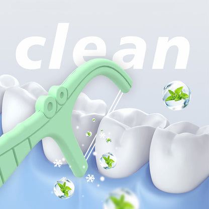 😍Neujahrsangebote👉Frisches Zahnseidenset mit praktischer Aufbewahrungsbox