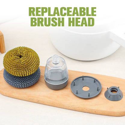 🧽 50% RABATT! 🍽️ Palaschbürste mit Integriertem Spülmittelspender – Praktisch, Ergonomisch & Ideal Für Effizientes Spülen In Der Küche 💧
