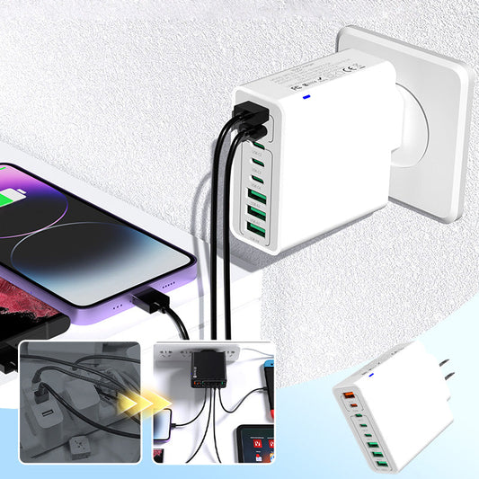 💎 50 % RABATT! 💎 Ultraschnelles 150-W-Ladegerät mit mehreren Anschlüssen – 8 USB-Anschlüsse, gleichzeitiges Laden & intelligenter Schutz