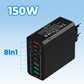 💎 50 % RABATT! 💎 Ultraschnelles 150-W-Ladegerät mit mehreren Anschlüssen – 8 USB-Anschlüsse, gleichzeitiges Laden & intelligenter Schutz