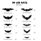 🎁50% RABATT🦇Halloween-3D-Fledermaus-LED-Wandleuchte als Dekoration