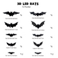 🎁50% RABATT🦇Halloween-3D-Fledermaus-LED-Wandleuchte als Dekoration
