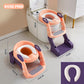 🧒 Toilettensitz mit Treppe – PU‑gepolstert, höhenverstellbar & sicher ✨