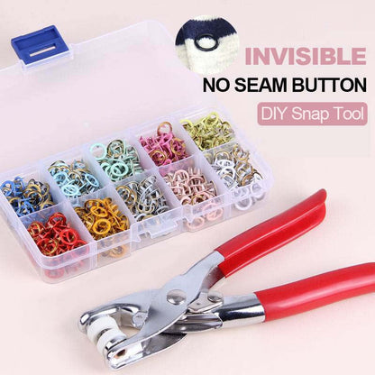 🧵 50 % RABATT! 🔘 DIY-Knopf-Set – Komplettes Werkzeugset, einfach in der Anwendung & verstärkt deine Kleidung ✂️