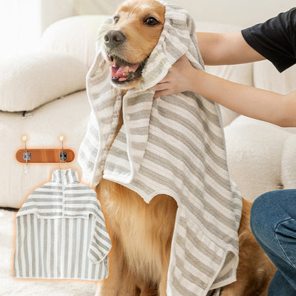 Weicher, saugfähiger und schnell trocknender Hundebademantel🚿🧼🐾