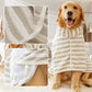 Weicher, saugfähiger und schnell trocknender Hundebademantel🚿🧼🐾