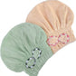 💥Saugstarker Haarturban aus Korallenfleece – Schnelltrocknendes Turban-Tuch mit Gummibund für Bad & Haarwäsche