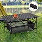 🌄Neuheit 49% RABATT!🏕️ Tragbarer Campingtisch – Klappbar, Kohlenstoffstahl, Schnellaufbau🪑