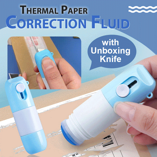🔥 Heute -50 %! 🔪 2-in-1 Thermopapier-Korrekturflüssigkeit mit Messer
