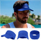 Unisex-Sonnenvisierhut mit Falten für Sport und Outdoor