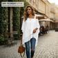 Damenbluse mit asymmetrischem Schnitt, lässig und locker geschnitten