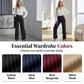 Women's High-Waisted Striped Wide-Leg Pants