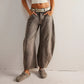 Retro-Jeans für Damen mit mittlerer Leibhöhe, geschwungener Passform und weitem Bein