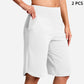 ⏰Letzter Tag des Schlussverkaufs – 49 % Rabatt🔥Yoga-Shorts für Damen mit hoher Taille und Taschen