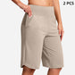 ⏰Letzter Tag des Schlussverkaufs – 49 % Rabatt🔥Yoga-Shorts für Damen mit hoher Taille und Taschen