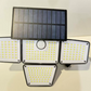 🔥 Heute -50 %! ☀️ 3-Kopf Solar-Wandleuchte mit Bewegungsmelder