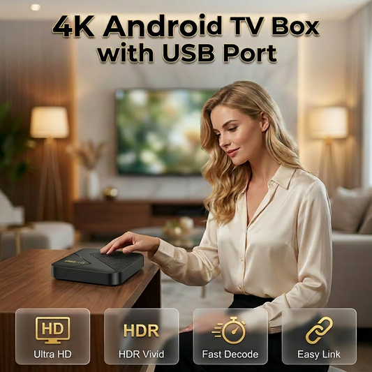 🔥 Heute -50 %! 📺 Android-TV-Box mit Bluetooth – Streaming, Apps & Unterhaltung auf Ihrem Fernseher