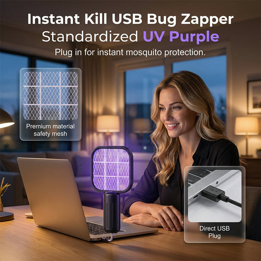 Elektrische Mückenklatsche mit USB-Anschluss