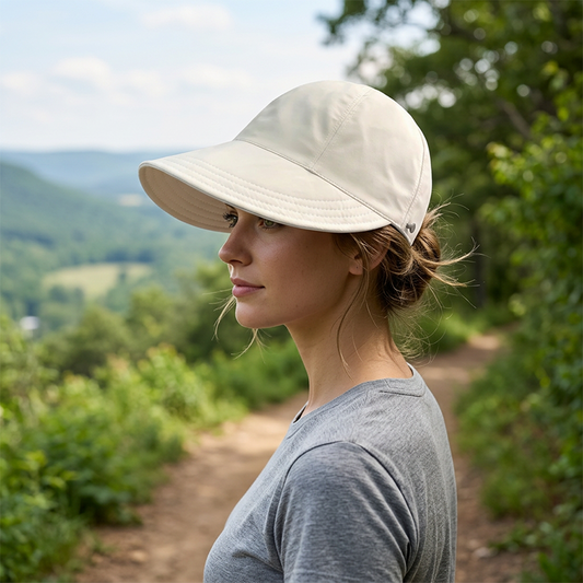🧢 50% RABATT! ☀️ Damen-Sonnenhut mit Pferdeschwanzöffnung