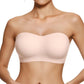 Damen nahtloser trägerloser Bandeau-BH ohne Bügel